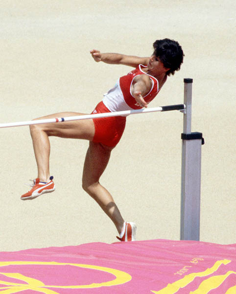 Canada's Jill Ross-Giffen competes in an athletics event at the 1984 Olympic games in Los Angeles. (CP PHOTO/ COA/JM)