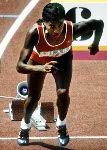 Canada's Anne Marie Malone competes in an athletics event at the 1984 Olympic games in Los Angeles. (CP PHOTO/ COA/JM)