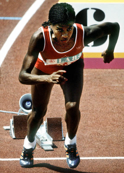 Canada's Molley Killingbeck competes in an athletics event at the 1984 Olympic games in Los Angeles. (CP PHOTO/ COA/JM)