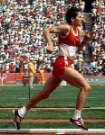Canada's Debbie Brill competes in the high jump at the 1984 Olympic games in Los Angeles. (CP PHOTO/ COA/JM)