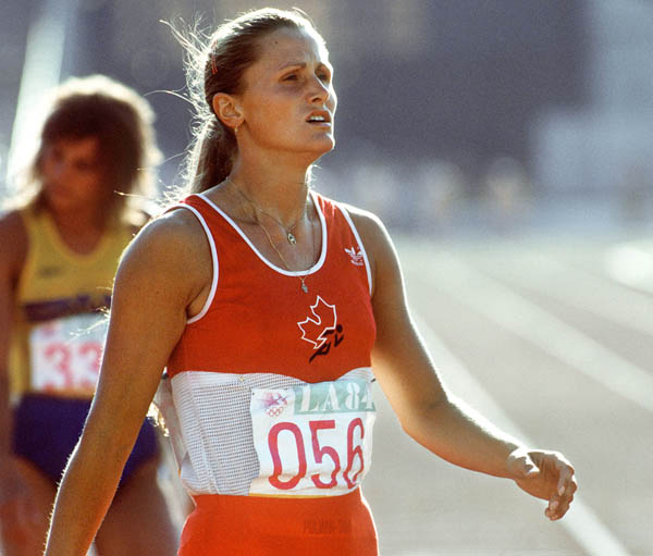 Canada's Connie Polman Tuin competes in an athletics event at the 1984 Olympic games in Los Angeles. (CP PHOTO/ COA/JM)