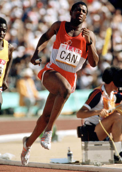 Canada's Tim Bethune competes in an athletics event at the 1984 Olympic games in Los Angeles. (CP PHOTO/ COA/JM)