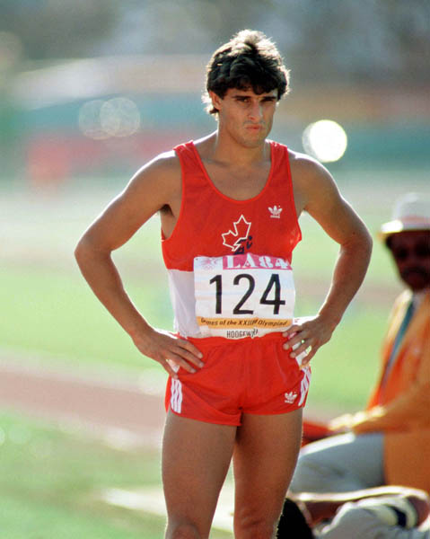 Canada's Simon Hoogewerf competes in an athletics event at the 1984 Olympic games in Los Angeles. (CP PHOTO/ COA/JM)