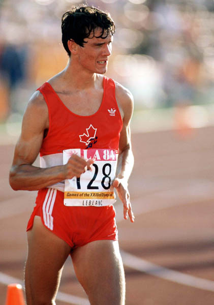 Canada's Guillaume Leblanc competes in an athletics event at the 1984 Olympic games in Los Angeles. (CP PHOTO/ COA/JM)