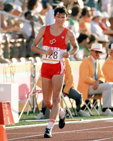 Canada's Guillaume Leblanc competes in an athletics event at the 1984 Olympic games in Los Angeles. (CP PHOTO/ COA/JM)