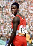 Canada's Atlee Mahorn competing in the 100m event at the 1992 Olympic games in Barcelona. (CP PHOTO/ COA/ Claus Andersen)