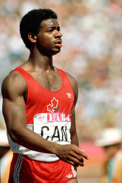 Canada's Tony Sharpe participates in an athletics event at the 1984 Olympic games in Los Angeles. (CP PHOTO/ COA/JM)