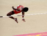 Canada's Donna Smellie competes in the high jump at the 1984 Olympic games in Los Angeles. (CP PHOTO/ COA/JM)