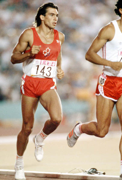 Canada's Dave Steen competes in a decathlon event at the 1984 Olympic games in Los Angeles. (CP PHOTO/ COA/JM)