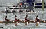Canada's Jonathan Beare, Iain Brambell, Gavin Hassett and Jonathan Mandick, finished fifth in the lightweight coxless four final of the 2004 Summer Olympic Games in Athens Sunday, August 22, 2004.  (CP PHOTO 2004/Andre Forget/COC)