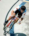 Canada's Alex Stieda competes in a track cycling event at the 1984 Summer Olympics in Los Angeles. (CP PHOTO/ COA/ J Merrithew)