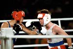 Canada's Shawn O'Sullivan (front) celebrates a silver medal win in the boxing event at the 1984 Olympic games in Los Angeles. (CP PHOTO/ COA/)