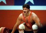 Canada's Luc Chagnon chosen for the weightlifting team but did not compete in the boycotted 1980 Moscow Olympics . (CP Photo/COA)