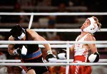 Canada's Rick Duff competes in the boxing event at the 1984 Olympic games in Los Angeles. (CP PHOTO/ COA/ Tim O'lett)