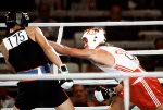 Canada's Rick Duff competes in the boxing event at the 1984 Olympic games in Los Angeles. (CP PHOTO/ COA/ Tim O'lett)