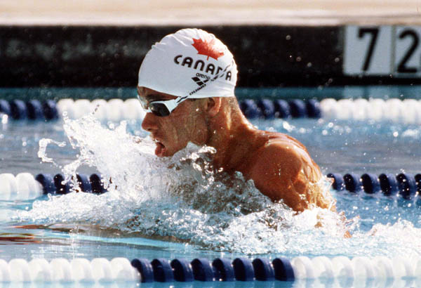 Canada's Victor Davis competes in the swimming event at the 1984 Olympic games in Los Angeles. (CP PHOTO/ COA/Ted Grant )