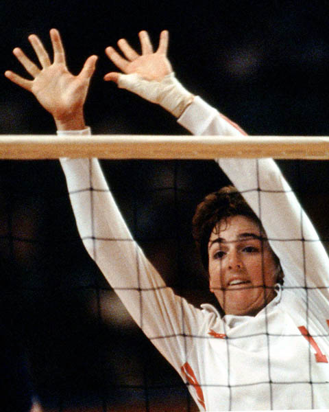 Canada's Dianne Ratnik competes in the women's volleyball event at the 1984 Los Angeles Summer Olympic Games. (CP PHOTO/COA/Scott Grant)