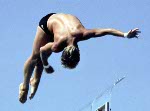 Canada's Mark Rourke performs a dive at the 1984 Los Angeles Olympic Games. (CP Photo/ COA/ Ted Grant)