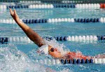 Marie Moore du Canada participe  une preuve de natation aux Jeux olympiques de Los Angeles de 1984. (Photo PC/AOC)