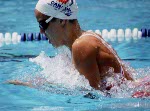 Canada's Pamela Rai competes in the swimming event at the 1984 Olympic games in Los Angeles. (CP PHOTO/ COA/Ted Grant )