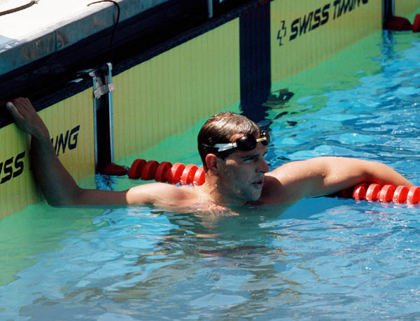 Canada's Peter Szmiot competes in the swimming event at the 1984 Olympic games in Los Angeles. (CP PHOTO/ COA/Ted Grant )