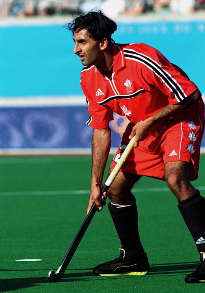 Canada's Bindi Kullar participates in field hockey action at the 2000 Sydney Olympic Games. (CP Photo/ COA)