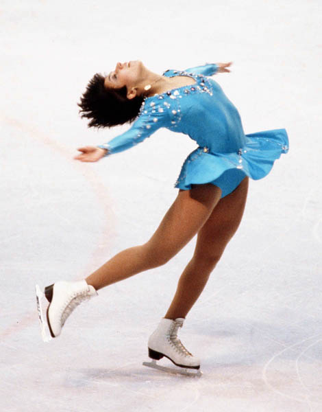 Canada's Heather Kemkaren competes in the figure skating event at the 1980 Winter Olympics in Lake Placid.(CP Photo /COA)