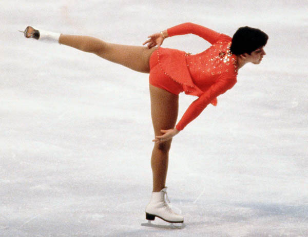 Canada's Heather Kemkaren participates in the figure skating event at the 1980 Winter Olympics in Lake Placid.(CP Photo /COA)