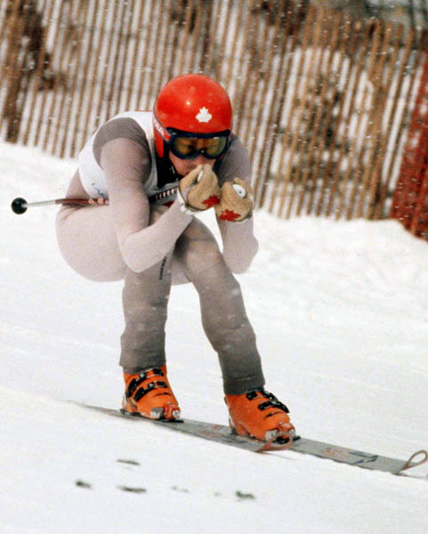 Canada's Steve Podborski competes in the alpine ski event at the 1980 Winter Olympics in Lake Placid. (CP PHOTO/ COA)