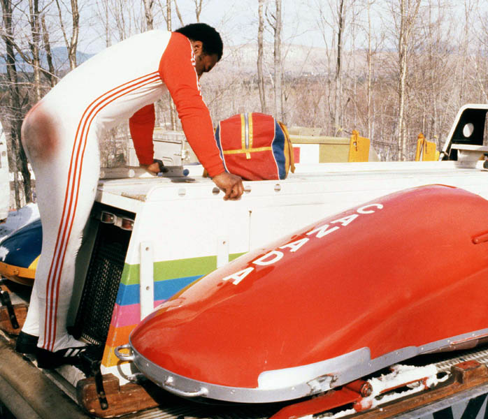 Canada's Robert Wilson bobsleigh brakeman participates at the 1980 Lake Placid Winter Olympics. (CP PHOTO/ COA)