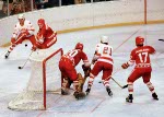 Canada's Dave Hindmarch (20) participates in hockey action against the Netherlands at the 1980 Winter Olympics in Lake Placid. (CP PHOTO/ COA/ )