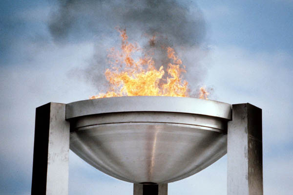 The Olympic Flame of the 1980 Winter Olympics in Lake Placid. (CP PHOTO/COA)