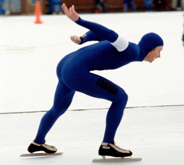 Canada's Craig Webster competes in the speed skating event at the 1980 Winter Olympics in Lake Placid. (CP Photo/COA)