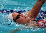 Canada's Joanne Malar competing in the swimming event at the 1996 Atlanta Summer Olympic Games. (CP PHOTO/COA/Mike Ridewood)