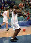 Canada's Michael Meeks (14) participates in basketball action at the 1984 Olympic Games in Los Angeles. (CP PHOTO/COA/J. Merrithew)