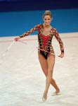 Canada's Emilie Livingston performs her rhythmic gymnastics routine at the 2000 Sydney Olympic Games. (CP Photo/ COA)