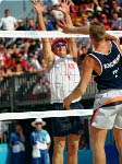 Mark Heese du Canada participe  un tournoi de volleyball de plage aux Jeux olympiques de Sydney de 2000. (Photo PC/AOC)