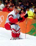 Canada's Ryan Johnson, part of the freestyle ski team at the 2002 Salt Lake City Olympic winter  games. (CP Photo/COA)