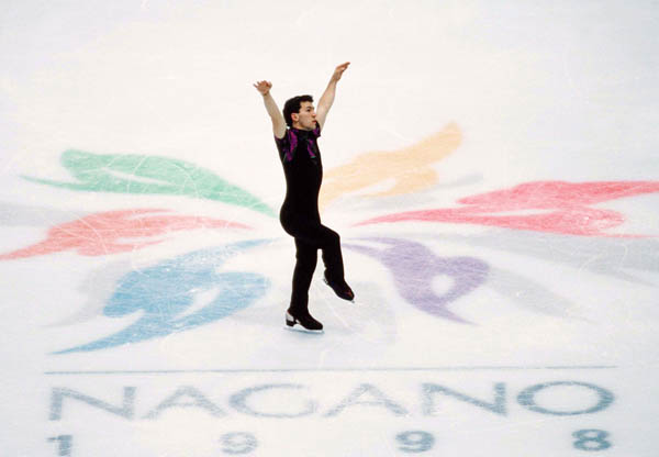 Canada's Elvis Stojko competes in the figure skating event at the 1998 Nagano Winter Olympics. (CP Photo/ COA)