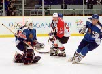 Canada's Wayne Gretzky competes in hockey action at the 1998 Winter Olympics in Nagano. (CP Photo/COA/ F. Scott Grant )