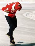 Canada's Sylvia Burka competes in the speedskating event at the 1976 Winter Olympics in Innsbruck. (CP Photo/COA)