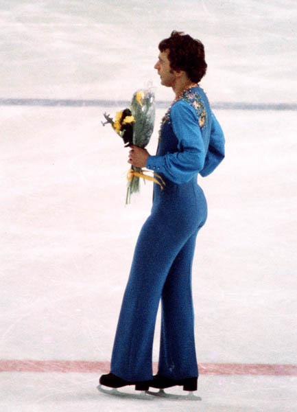 Canada's Toller Cranston participates in the figure skating event at the 1976 Innsbruck Winter Olympics. (CP Photo/ COA)