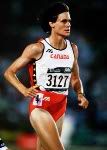 Canada's Catherine Bond-Mills competes in the heptathlon at the 1996 Olympic games in Atlanta. (CP PHOTO/ COA/Claus Andersen)