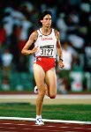 Canada's Catherine Bond-Mills competes in the heptathlon at the 1996 Olympic games in Atlanta. (CP PHOTO/ COA/Claus Andersen)