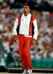 Canada's Rich Duncan competes in the long jump event at the 1996 Olympic games in Atlanta. (CP PHOTO/ COA/Claus Andersen)