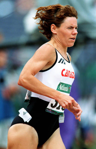 Canada's Paula Schnurr competes in the 1500m at the 1996 Olympic games in Atlanta. (CP PHOTO/ COA/Claus Andersen)