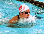 Canada's Nancy Sweetnam competes in a swimming event at the 1996 Atlanta Summer Olympic Games. (CP Photo/COA/Mike Ridewood)