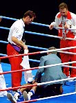 Canada's coach Wayne Gordon (left) paticipates at the boxing event at the 1996 Atlanta Summer Olympic Games. (CP Photo/COA/Scott Grant)