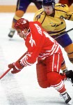 Canada's Greg Johnson in action during the gold medal game which Sweden won 3-2 in a shoot out at the 1994 Lillehammer Winter Olympics. (CP PHOTO/ COA)