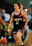 Canada's Karla Karch performs in women basketball action at the 1996 Atlanta Summer Olympic Games. (CP Photo/COA/Scott Grant)